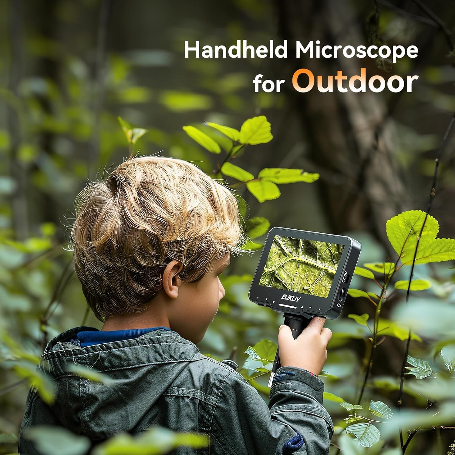Explore with 1000x Digital Microscope: 4.3'' LCD, Adjustable Lights & PC Connect