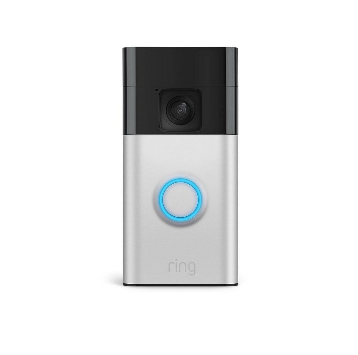 Ring Battery Doorbell Video Doorbell Satin Nickel Wi-Fi Alexa USB-C Cable