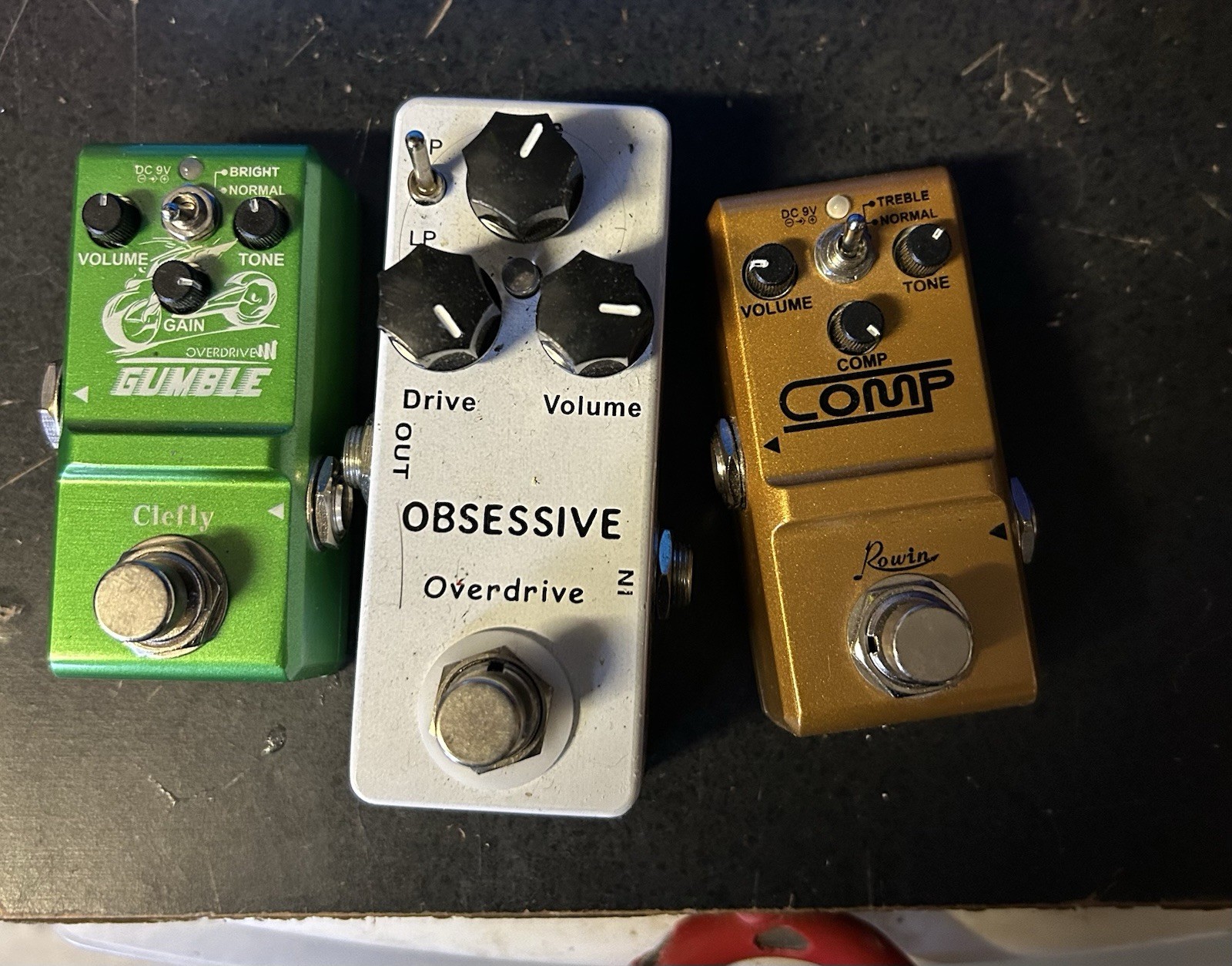 Mosky obsessive overdrive, Clefy Gumble Overdrive & Rowin Compressor