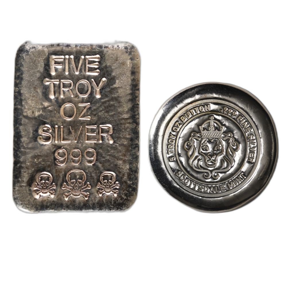 5 oz Silver (Varied Condition, Any Mint, Various Forms) Random Brand