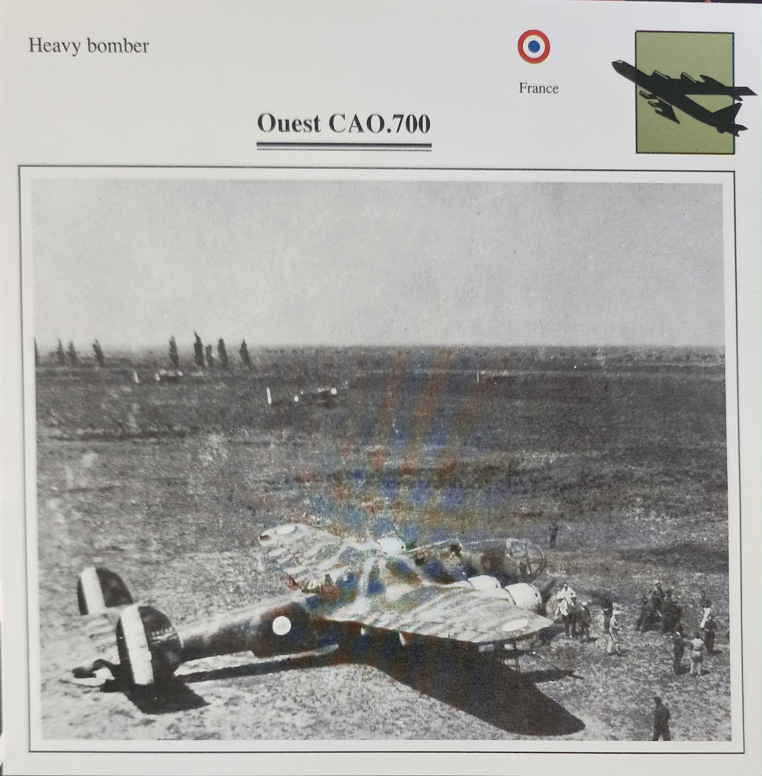 Ouest Plane Picture Original Aircraft Vtg Specs Detail Info Collector Card