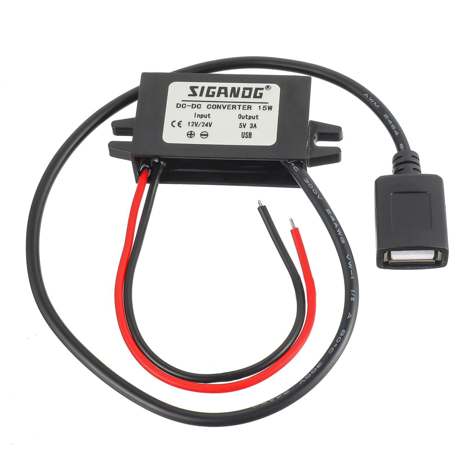 12V/24V to 5V USB Buck Module Voltage Regulator for Cars and Electronics