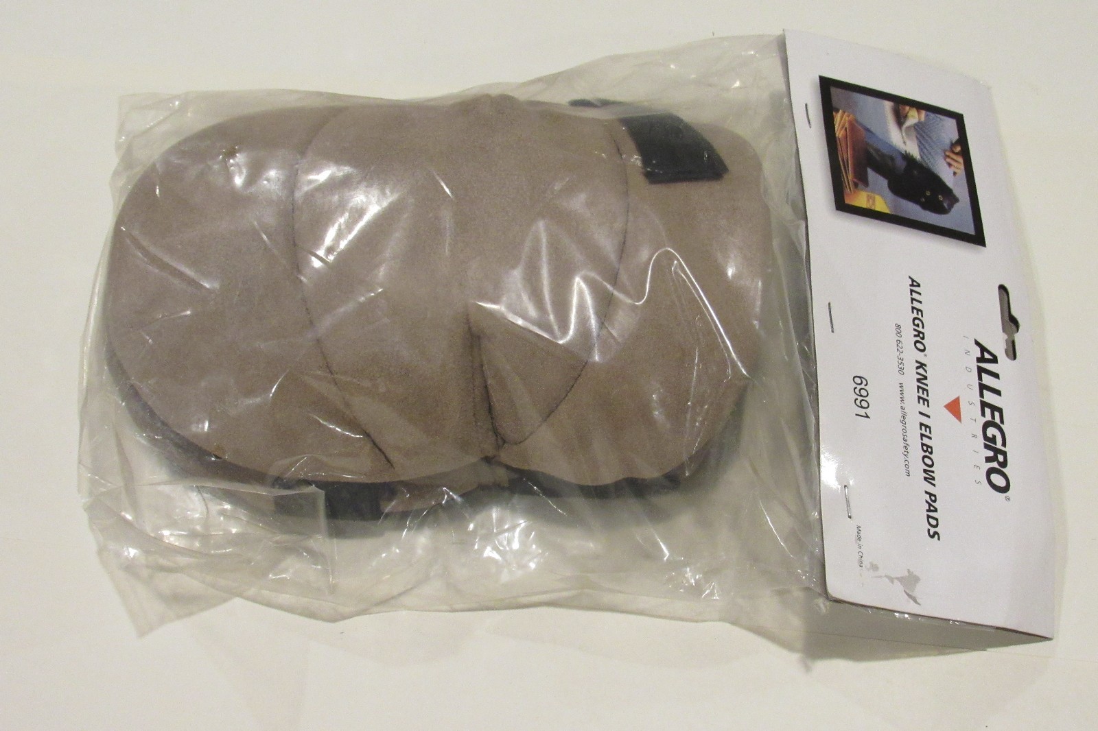 New Allegro Knee Pads 6991 Leather, Tan, 1 Pair,  One Size  Free Shipping!