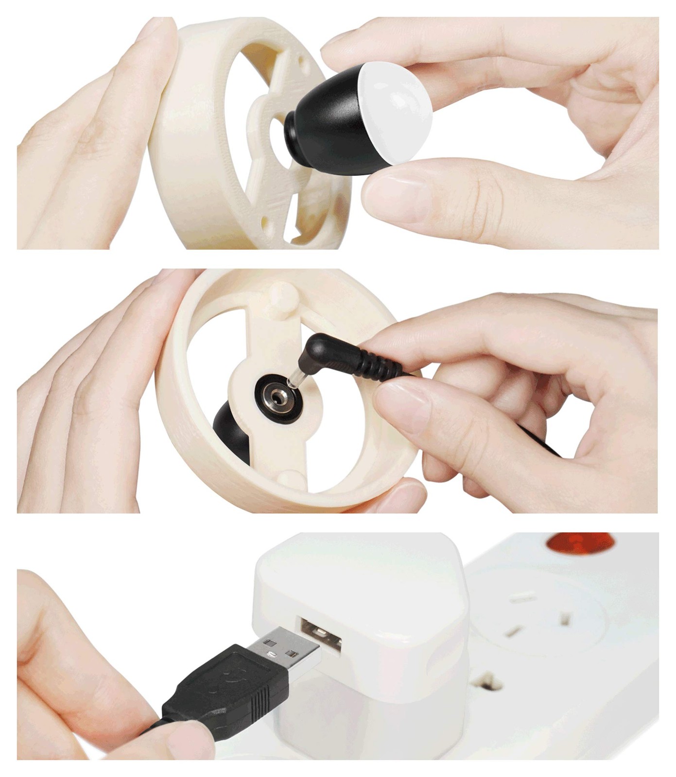 tbulb 2, 2PCS B & S, This is a Lighting Device Designed for 3D 30 mm, Black