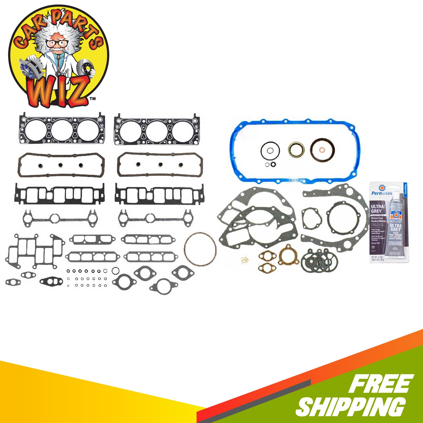 Engine Full Gasket Set Fits 85-93 Chevrolet GMC Camaro Firebird 2.8L 12V