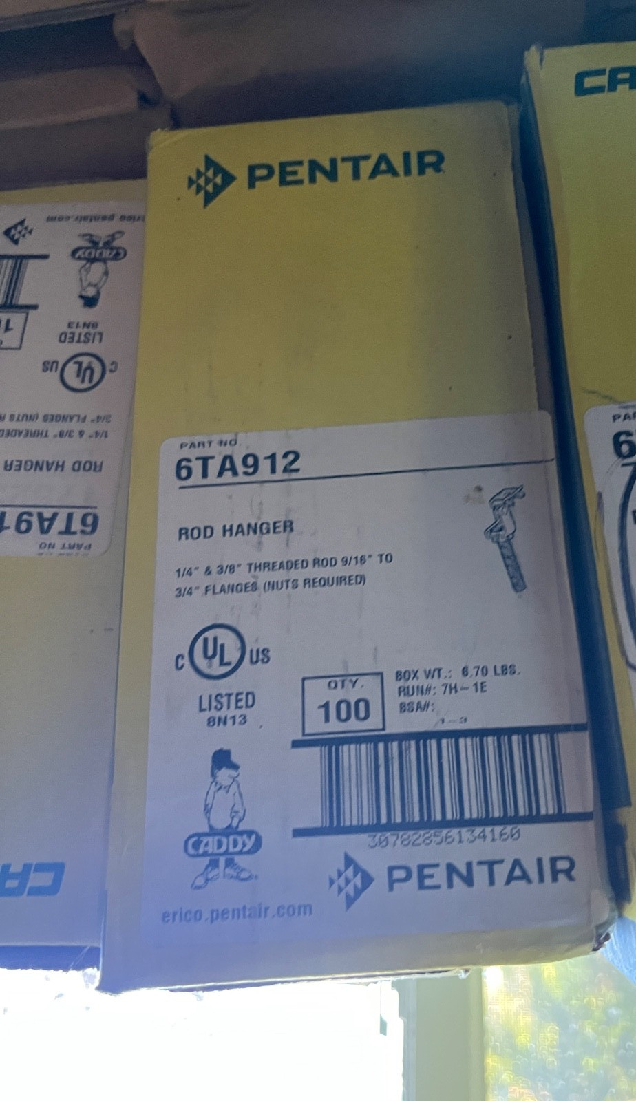 Erico Caddy, 6TA912 rod hanger BOX OF 100