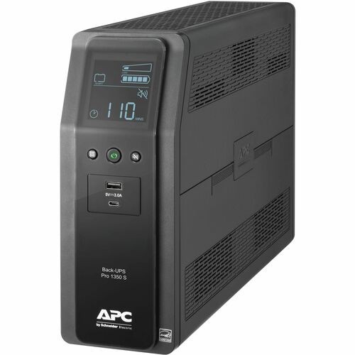 APC Back-UPS Pro, 1350VA/810W, Tower, 120V, 10x NEMA 5-15R outlets, Sine Wave, A