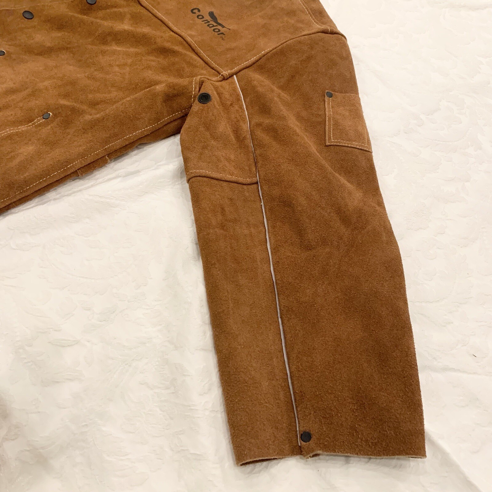 New- Condor 2Ag83 Welding Jacket, Brown, Leather, Xl