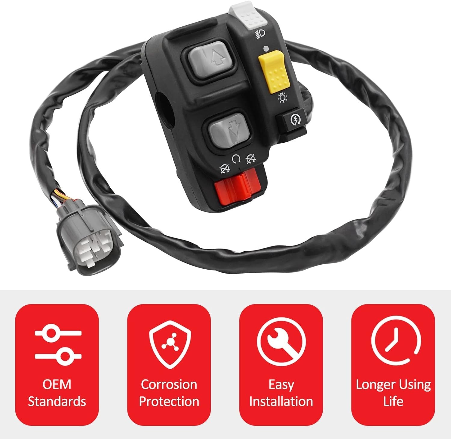 Compatible with Rubicon 500 Foreman 500 ES Switch Handlebar Control Electric Shi
