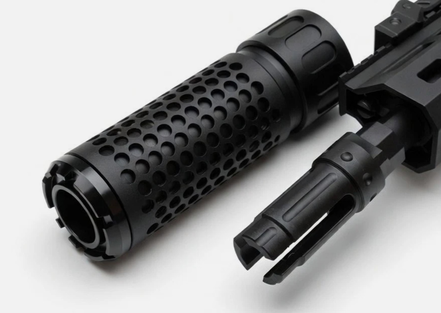 Shadow MKII 4" Muzzle Brake & Blast Redirect Sleeve Combo for 1/2*28 GBB SYS