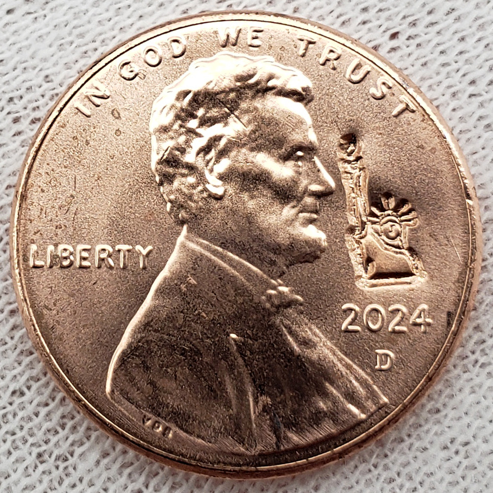 2024 Lincoln Cent Penny Statue Of Liberty New York NYC Souvenir Gift Lucky Coin!