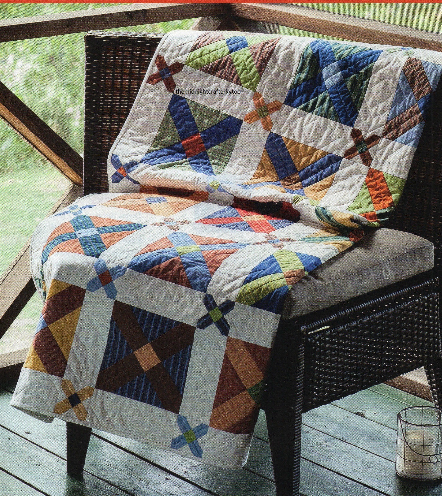 Checkboxes Quilt Pattern Pieced MF