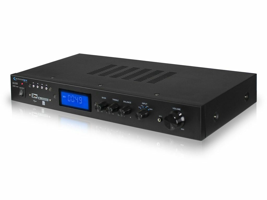 Technical Pro IA1200 1200 Watts Amplifier w/ USB, SD Card, RCA & AUX Inputs