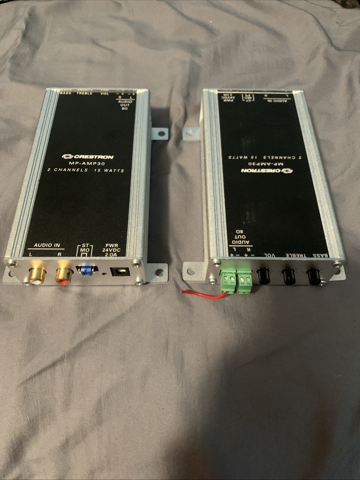 Lot of 2 Crestron mp-amp30 2 channels 30 watts W/ POWER