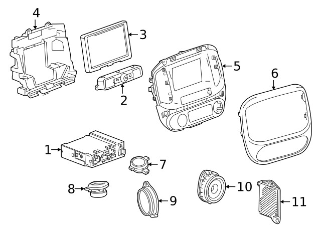 Genuine GM Front Side Door Speaker 84785170