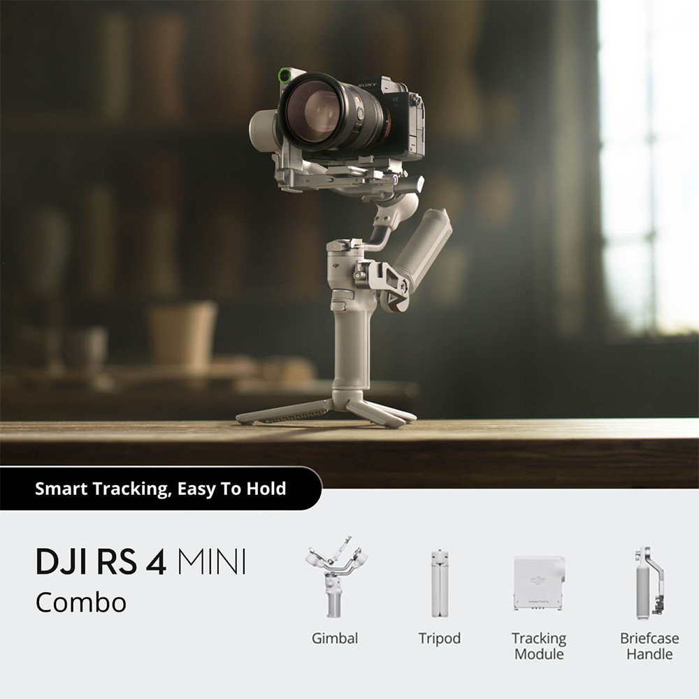 DJI RS 4 Mini Combo–Compact 3-Axis Gimbal Stabilizer,Vertical Shooting, Tracking
