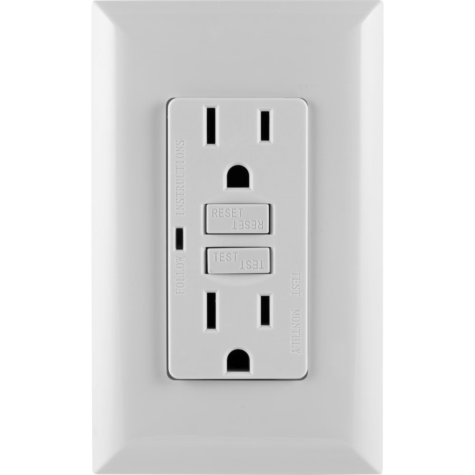 (2 pack) GE 15A GFCI Outlet, White – 32073