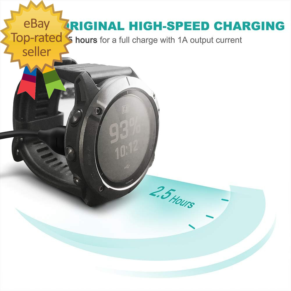 Charger Cable Compatible with Garmin Watch - 2 Pack - 1M