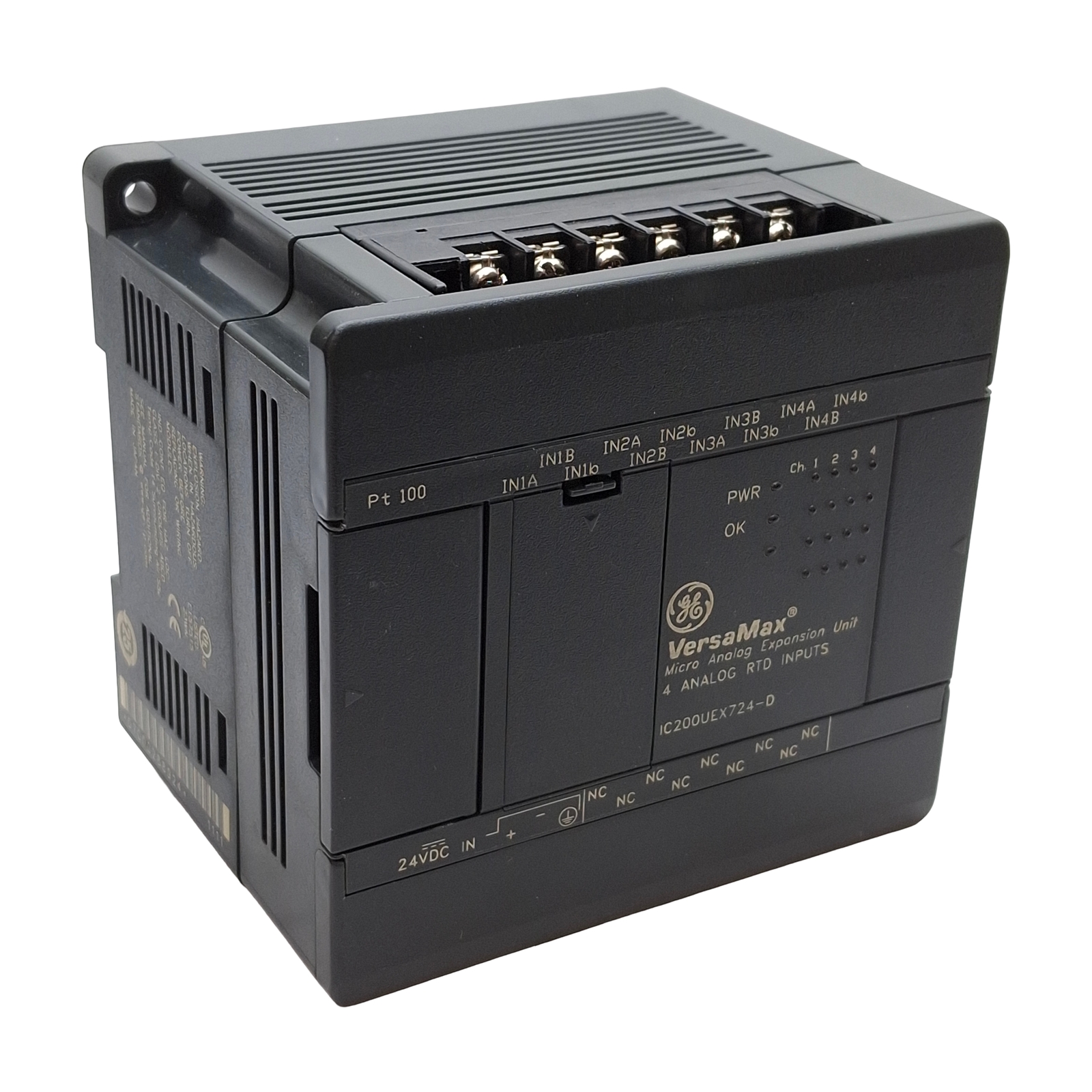 GE IC200UEX724-D VersaMax Micro Analog Expansion Unit, 4x PT100 RTD Inputs
