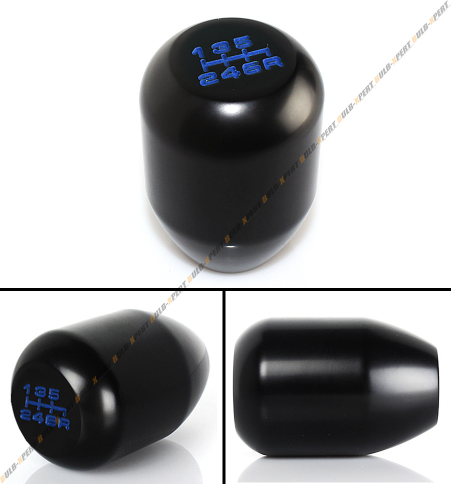 M10 X 1.25 BLK JDM TYPE R STYLE BLUE 6 SPEED ALUMINUM SHIFT GEAR KNOB FOR NISSAN