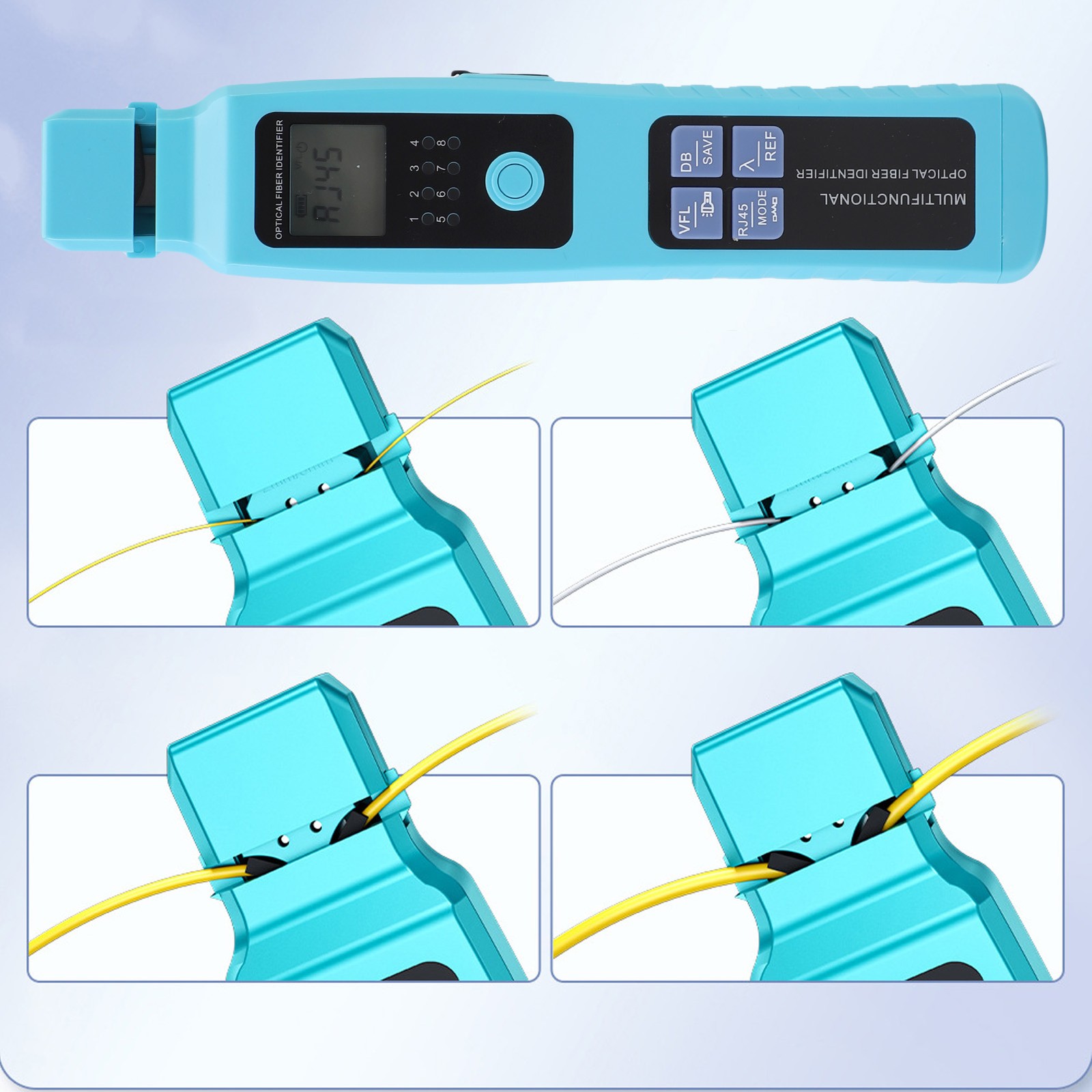 Optical Fiber Identifier FTTH Tool Cable Finder 10KM VFL Optical Power Meter