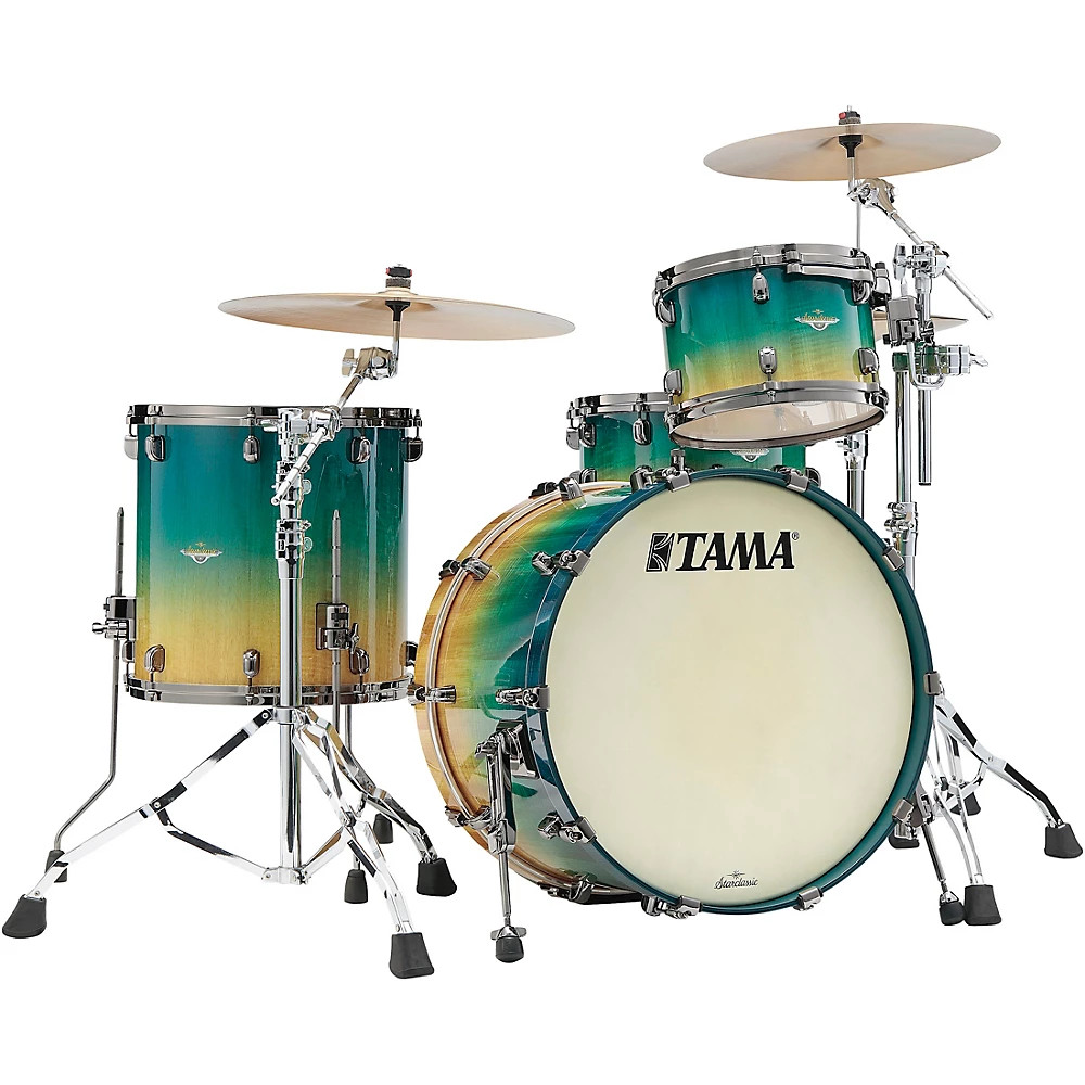 TAMA Starclassic Maple 3-Piece Shell Pack w/22" Bass Marine Shoreline Movingui F