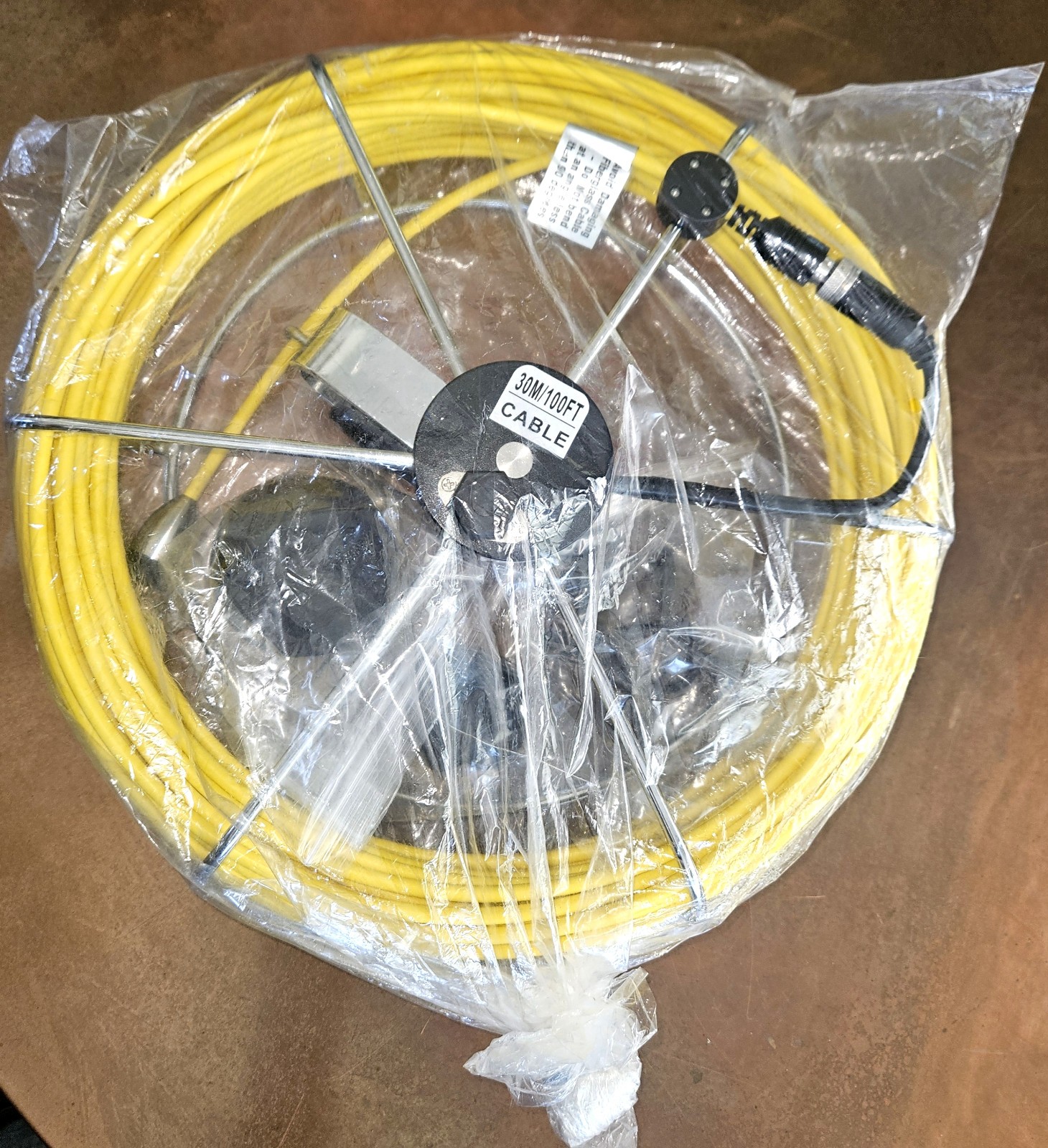100 Ft (30M) New Sanyipace Fiberglass Cable Reel for 9300D Sewer Camera 7D1