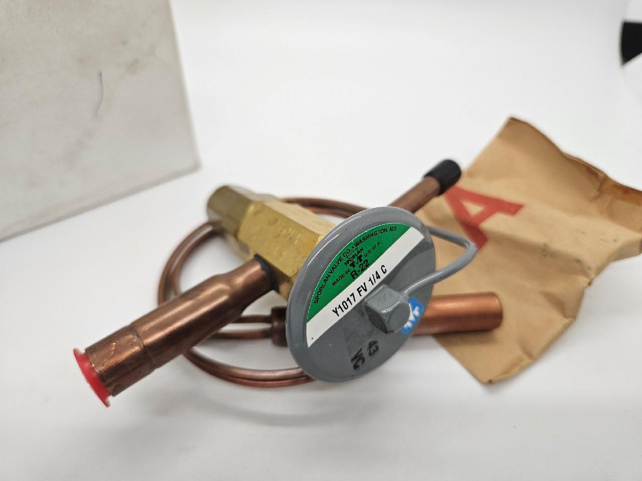 Federal Industries 32-11452 Thermo Expansion Valve, R-22, Sporlan Y1017-FV-1/4-C