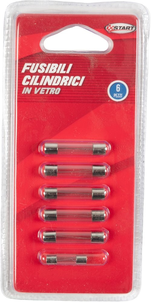 START 6 Piece Car Cylindrical Fuses