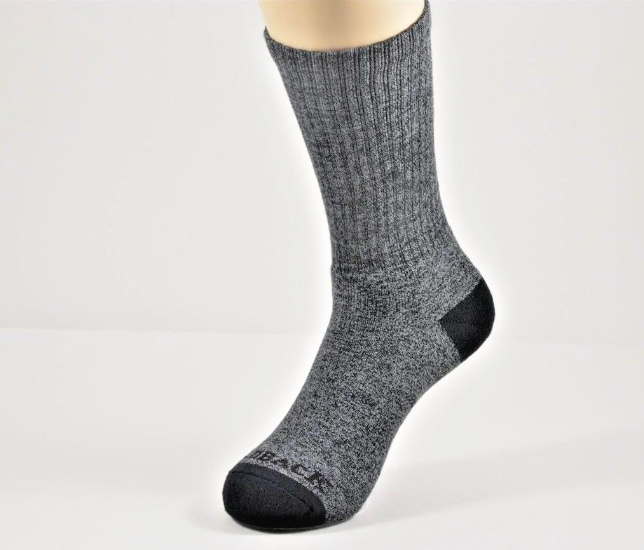 NEW Redback Boots Charcoal Grey Crew Bamboo Viscose Socks Mens Large 5 Pairs