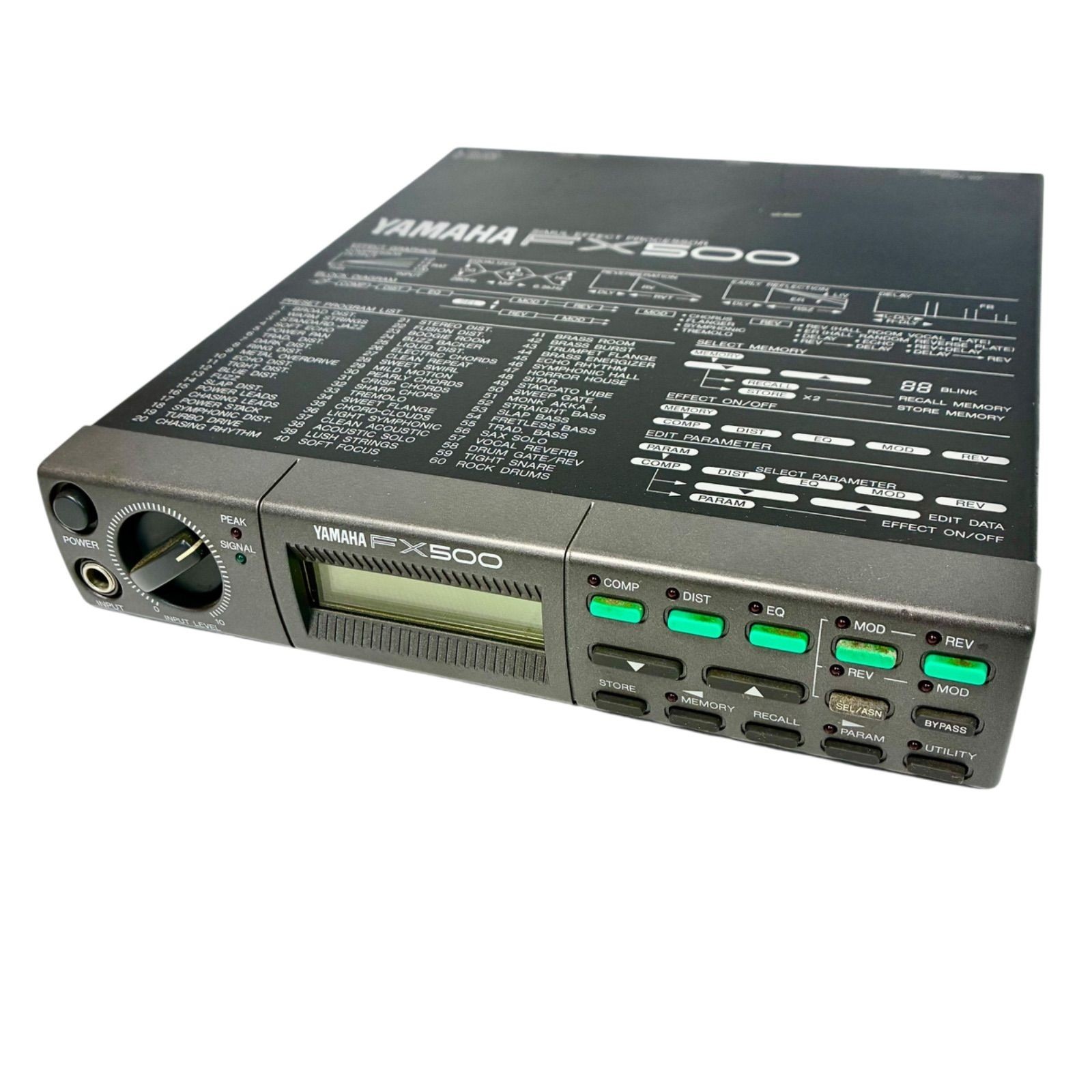 YAMAHA FX500 Simul Effect Processor Effect Rack Unit 100-240V tested Japan