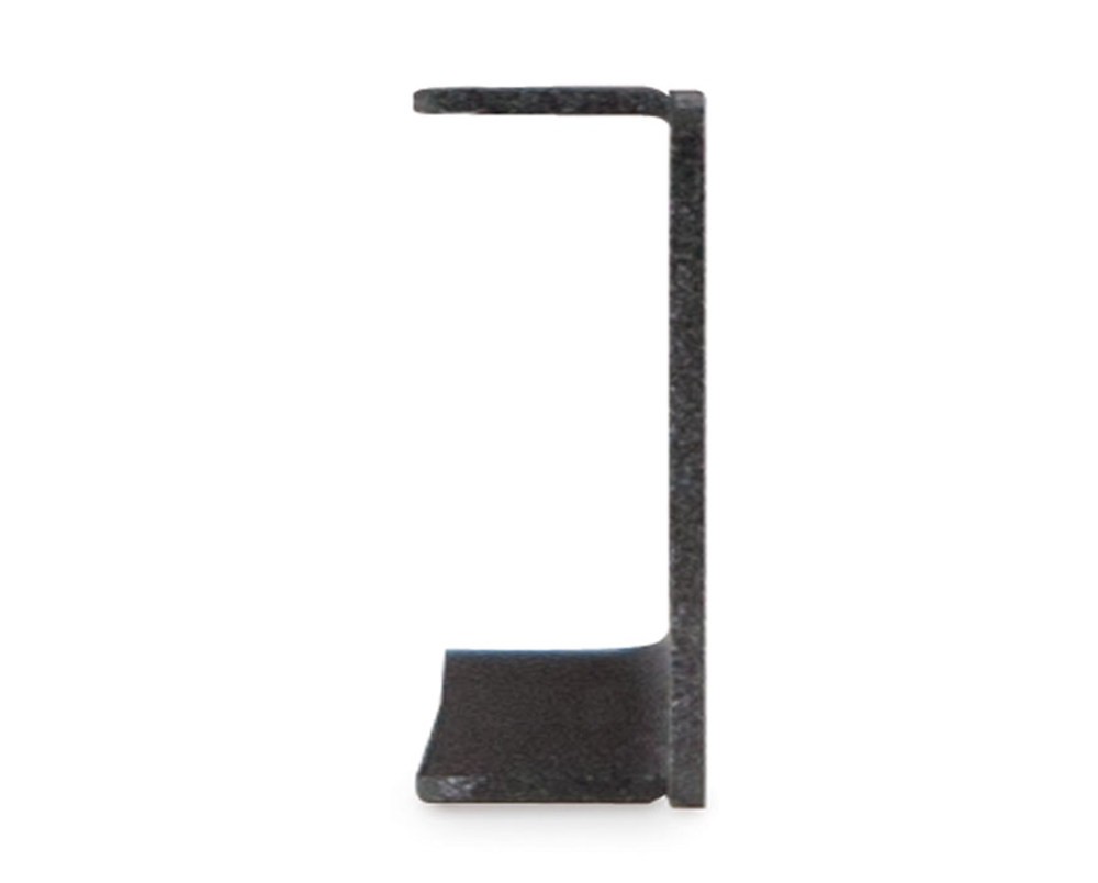 1U Flanged Rack Cabinet Spacer Blank Black