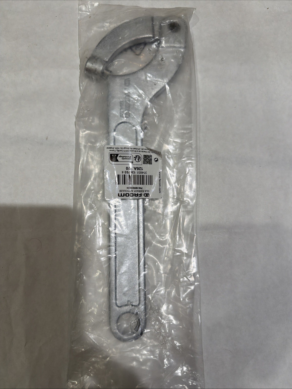 Facom Fa-126A.120 Hinged Pin Spanner Wrench,L 345Mm Brand New