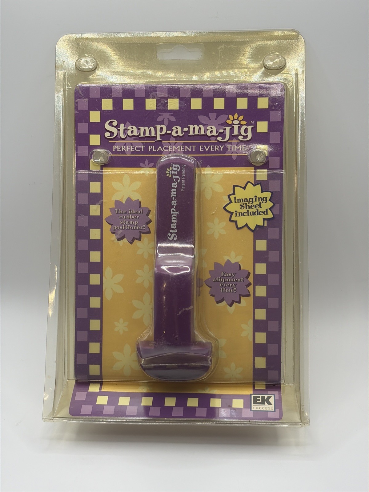 Stamp A Ma Jig Stamp Positioner Ek Success Purple New in Package Paper Art Craft