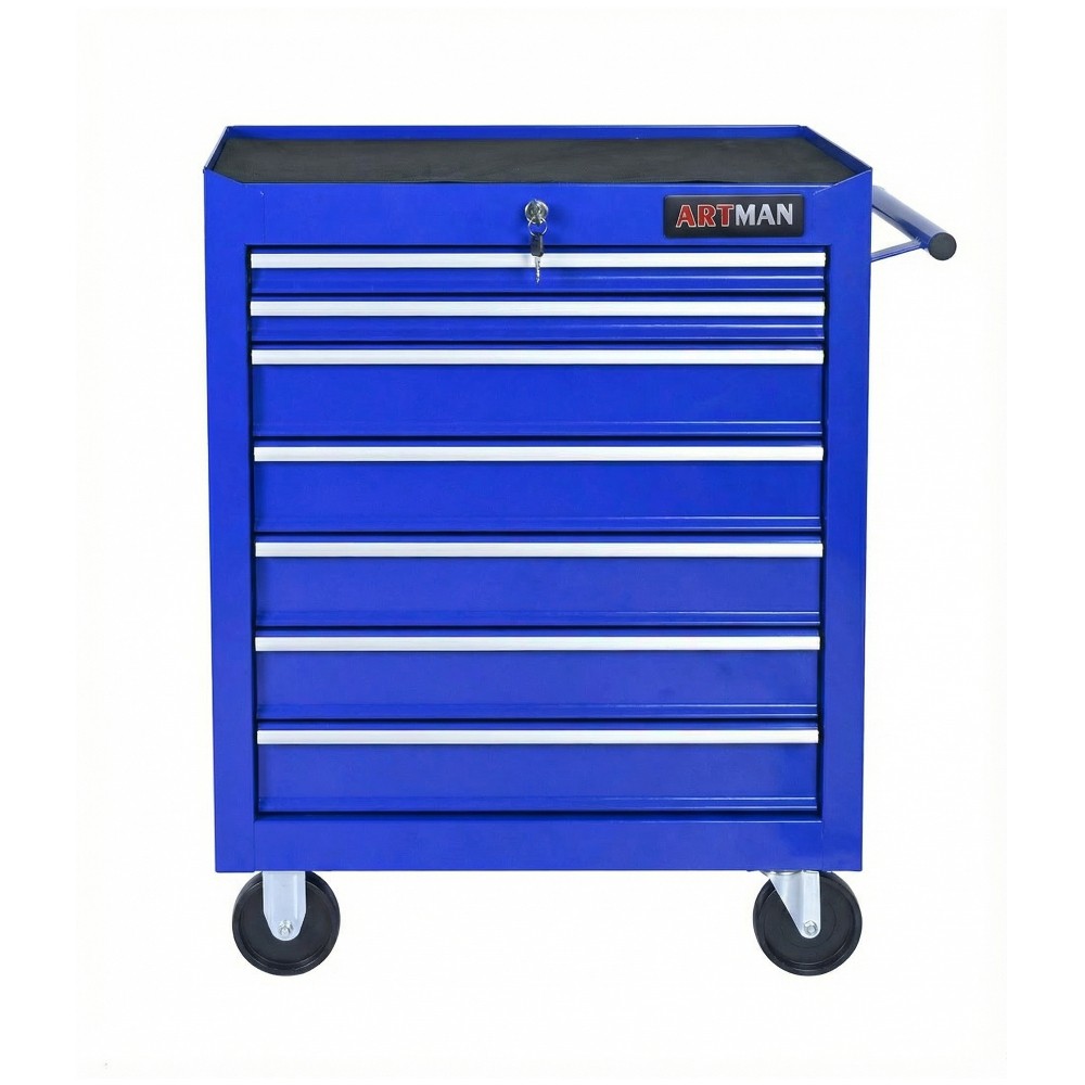 7Drawer Multi-Functional Tool Cart with Wheels  for Workshops & Warehouses