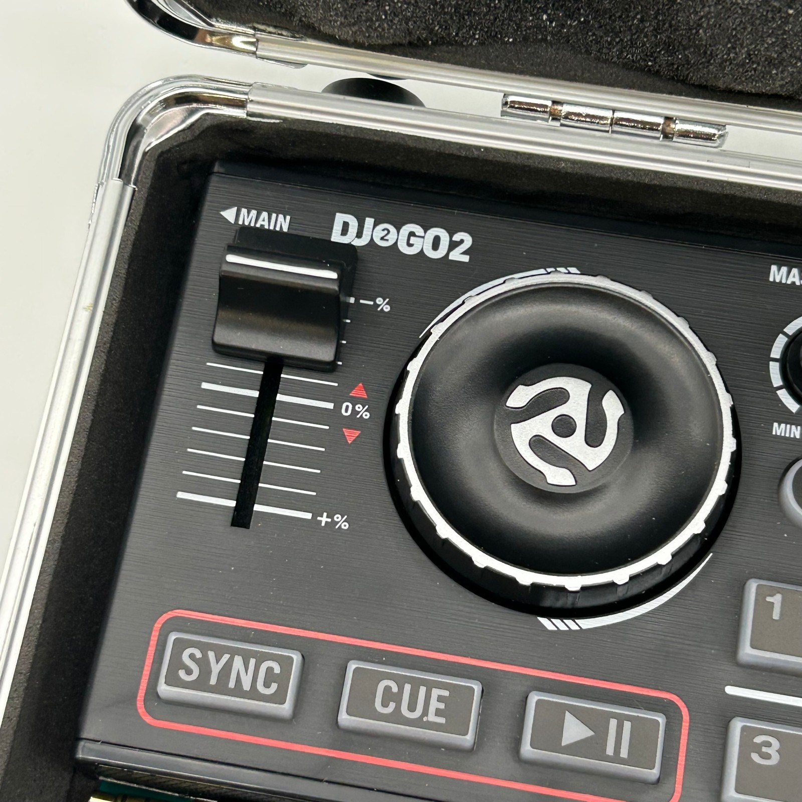 Numark DJ2GO2 2-Channel Pocket Audio Interface DJ Controller with Hard Case
