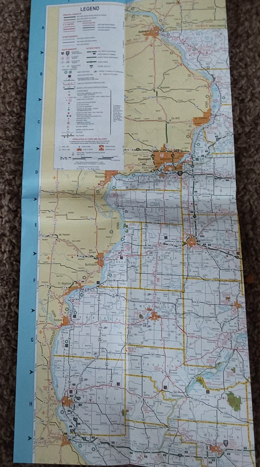 MULTI FOLD 2015-2016 ROAD MAP OF ILLINOIS