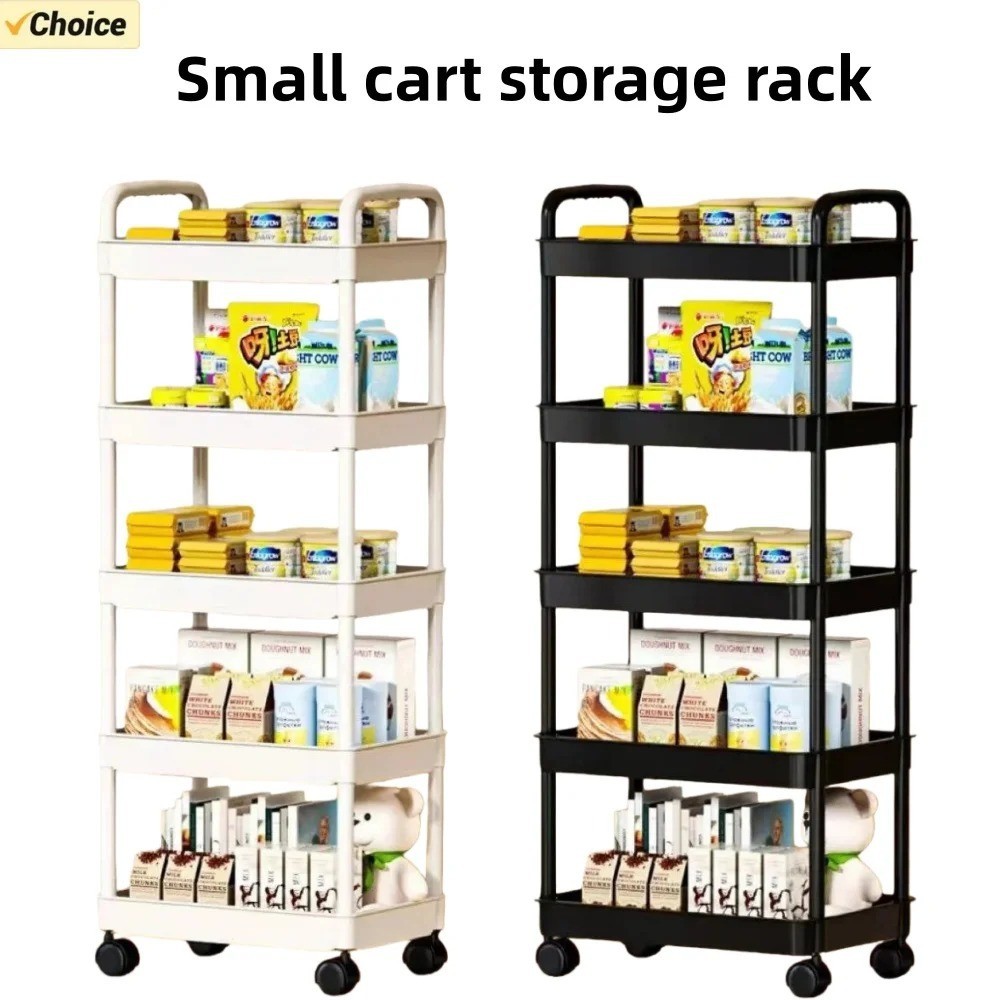 5-layer Kitchen Storage Shelf,mobile Trolley,floor Standing Multi-layer Storage
