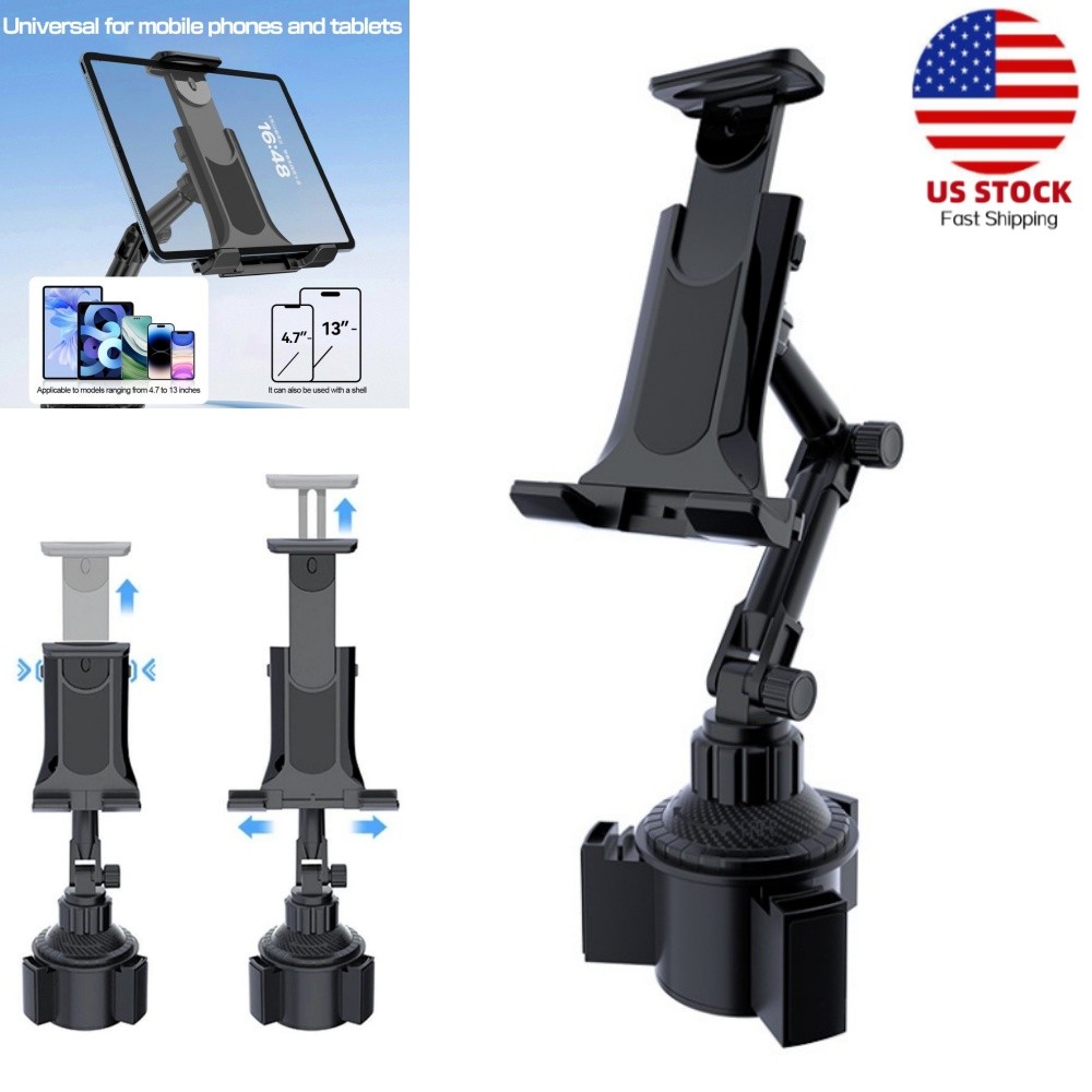 Car Mount Car Cup Holder Phone Stand Holder For 4.7-13" Mobile Phone and Tablets