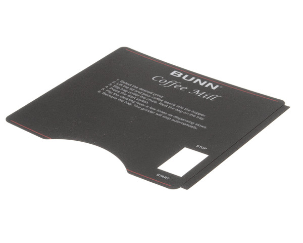 39957.0000 Bunn Decal, Grinder Switch(G2/G3 Genuine OEM BU39957.0000