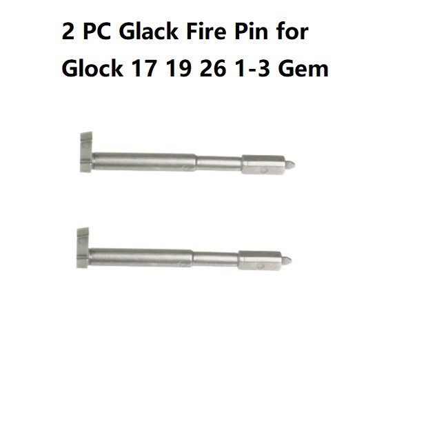 2x All Steel Firing Pin for Glock 17 19 26 34 9MM Silver Grey Coated