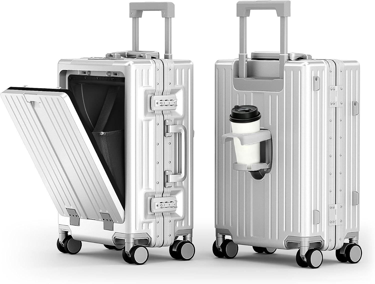 20" Aluminum Carry-On Hardside Front Opening