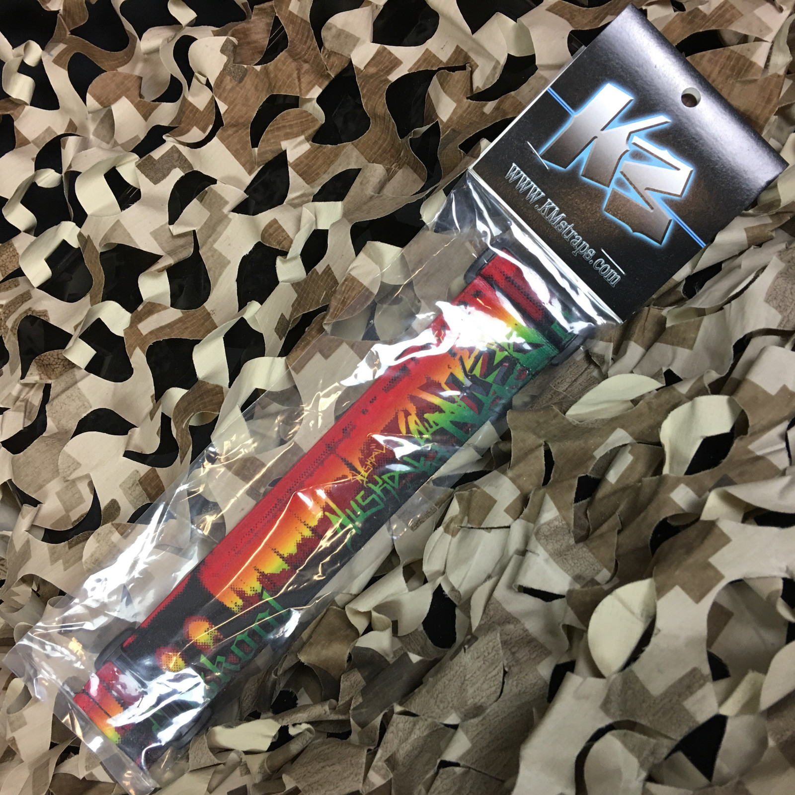 NEW KM Paintball Universal Mask Goggle Strap - 09 Rasta Brooklyn