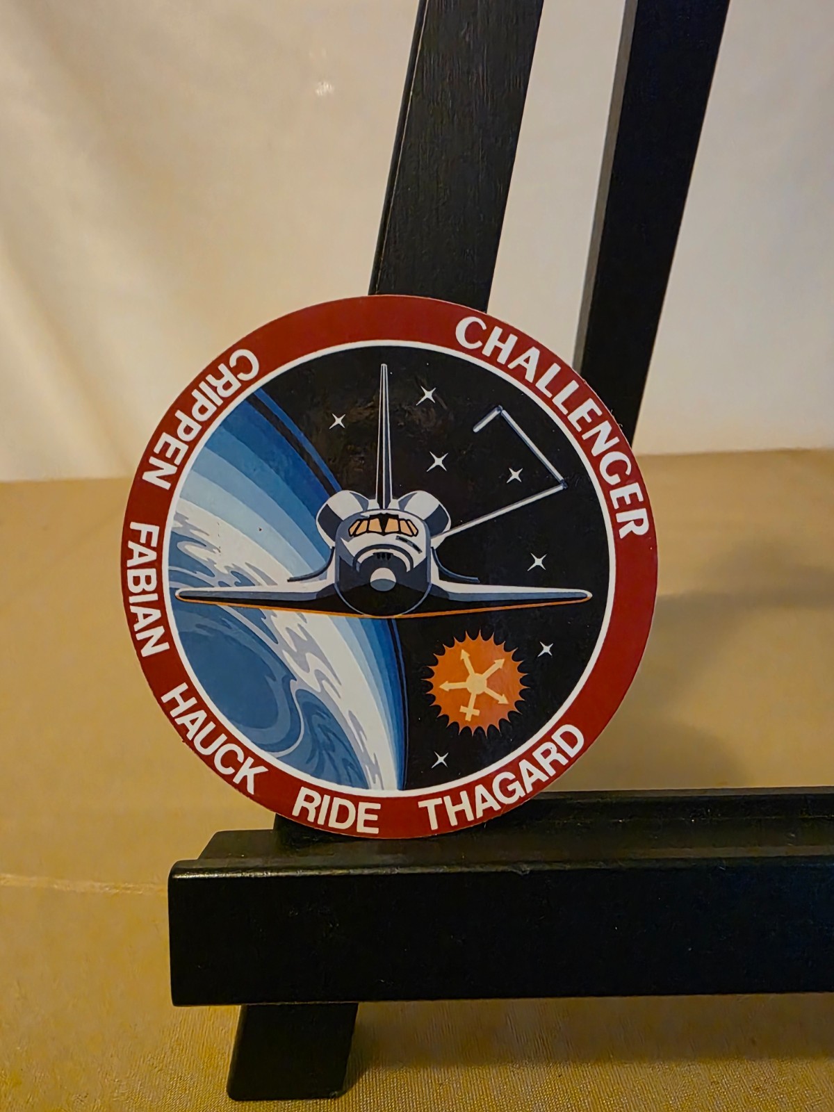 NASA SPACE SHUTTLE STS-7 Crew Patch Sticker - 3 1/2 inch