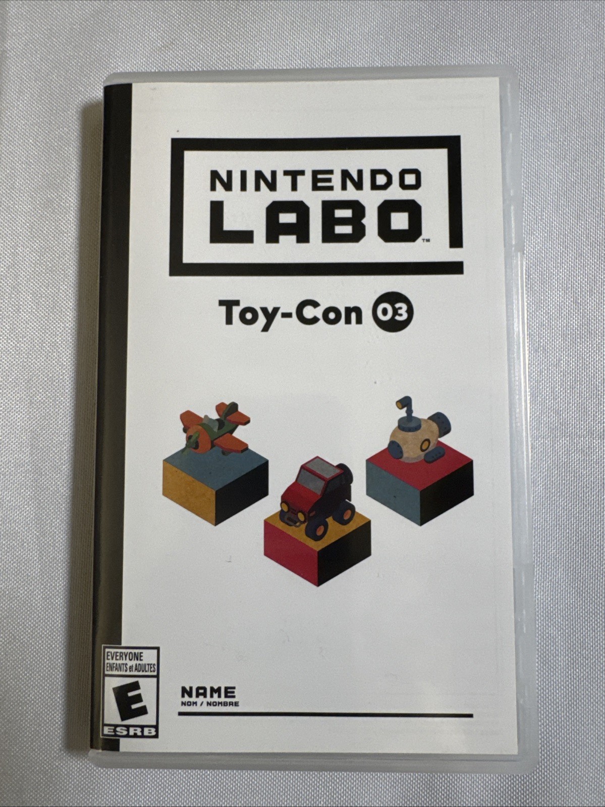 NINTENDO LABO TOY-CON 03 CARTRIDGE + CASE ONLY - PRE OWNED.