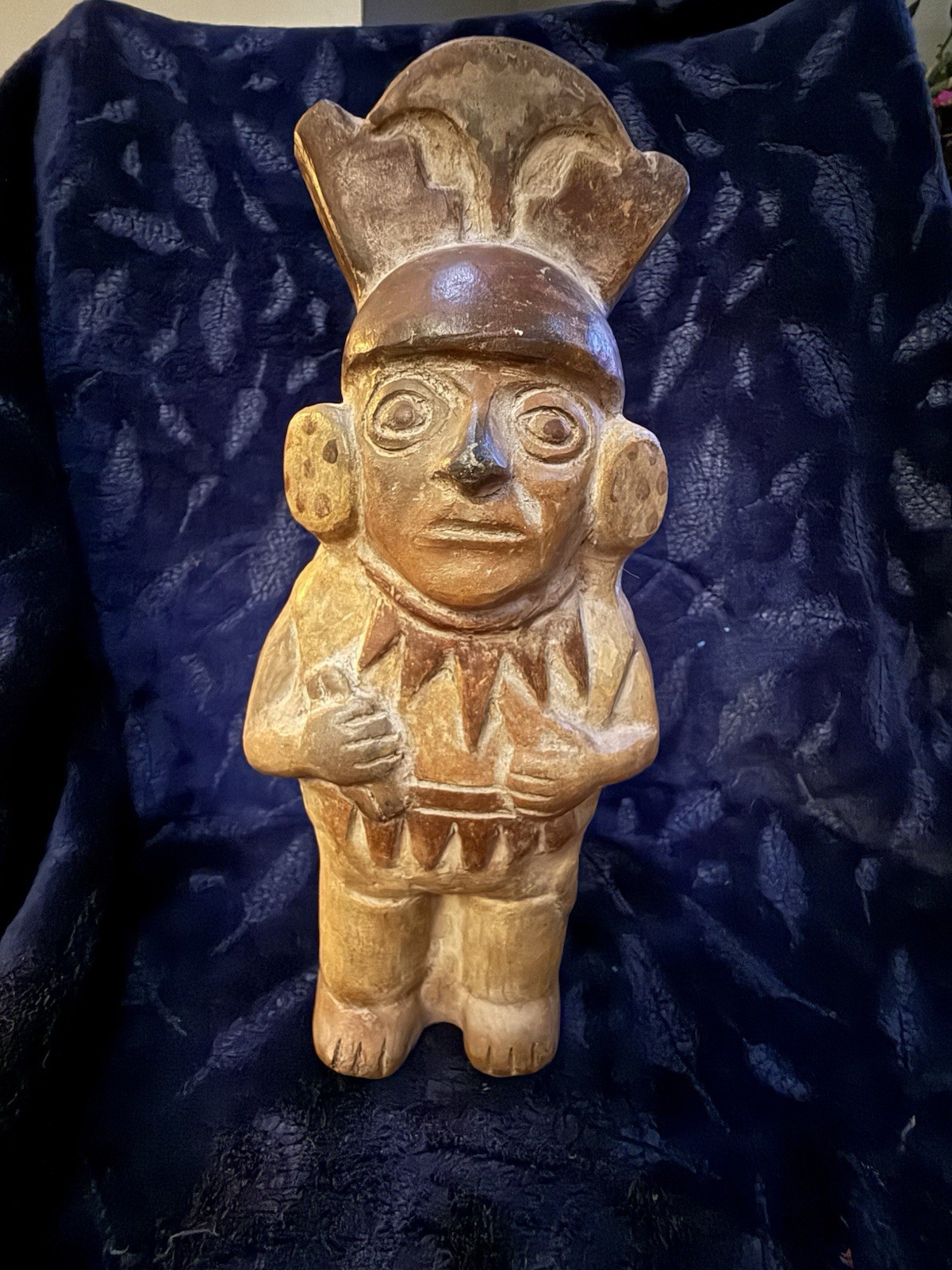 Replica of a Mochica (Moche) ceramic, Northern Peru, “ medicine man" 11” Tall