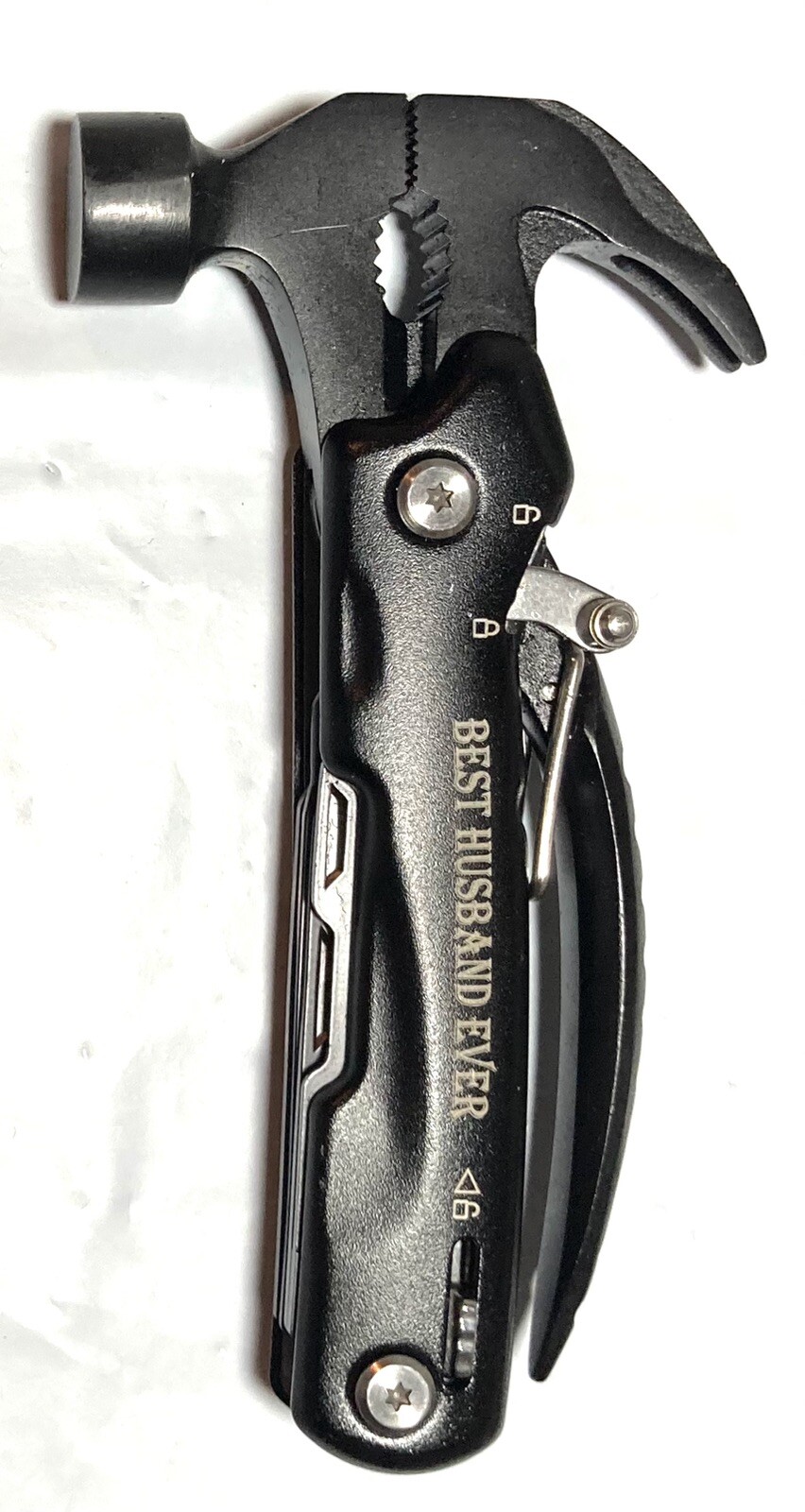 Hammer 12 IN 1 MULTITOOL Best Husband Ever EXCELLENT Pre-Owned Condition W/ Case