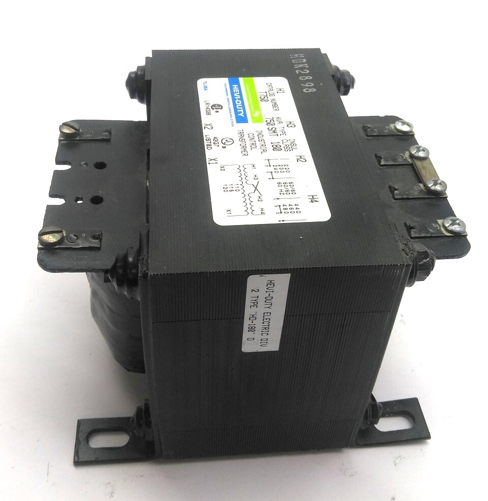 General Signal T750 Hevi-Duty Transformer, 1 Phase, 220/480V, .750KVA / 750VA