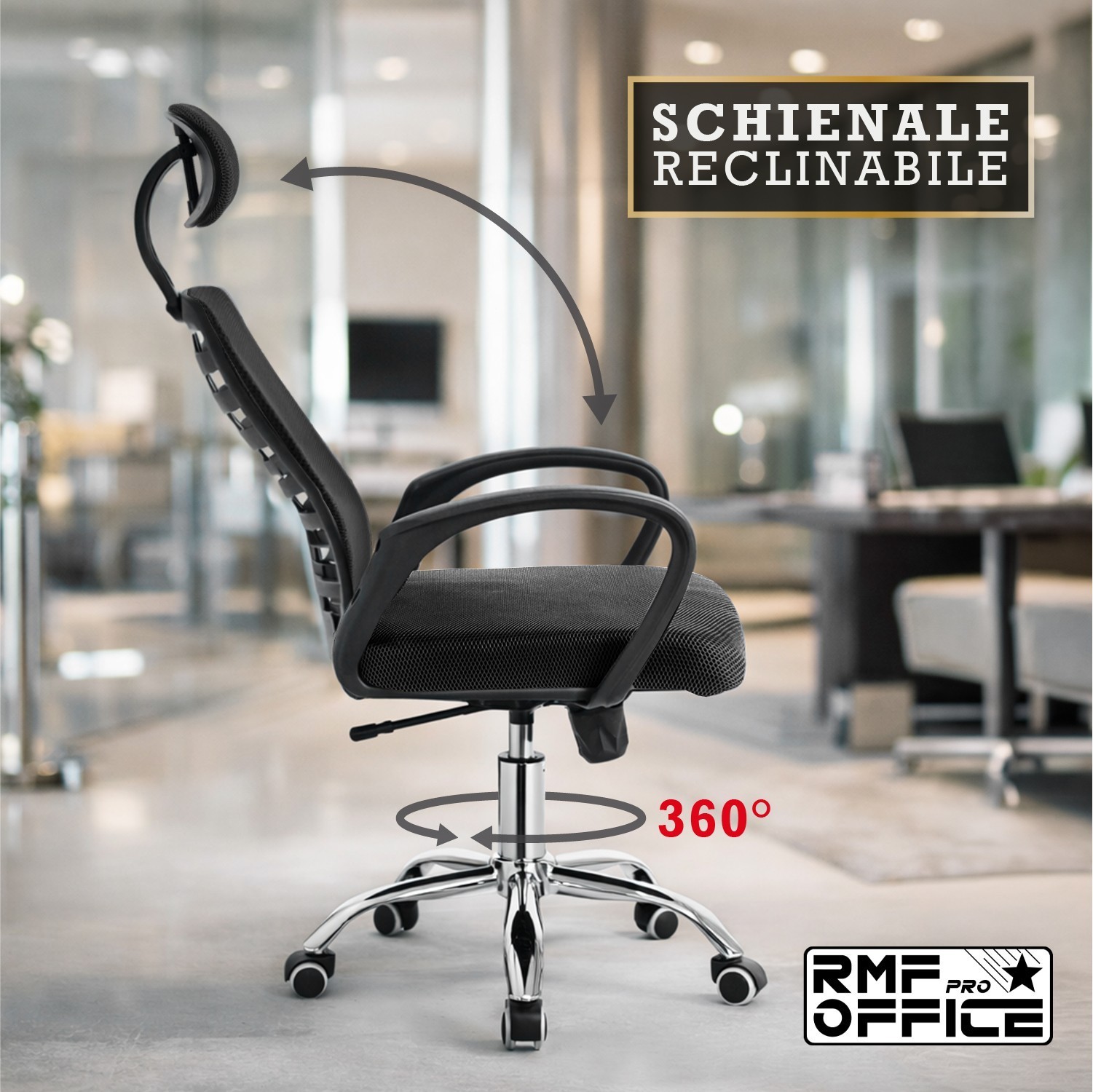 Professional Ergonomic Network Office Chair Adjustable Lumbar Support