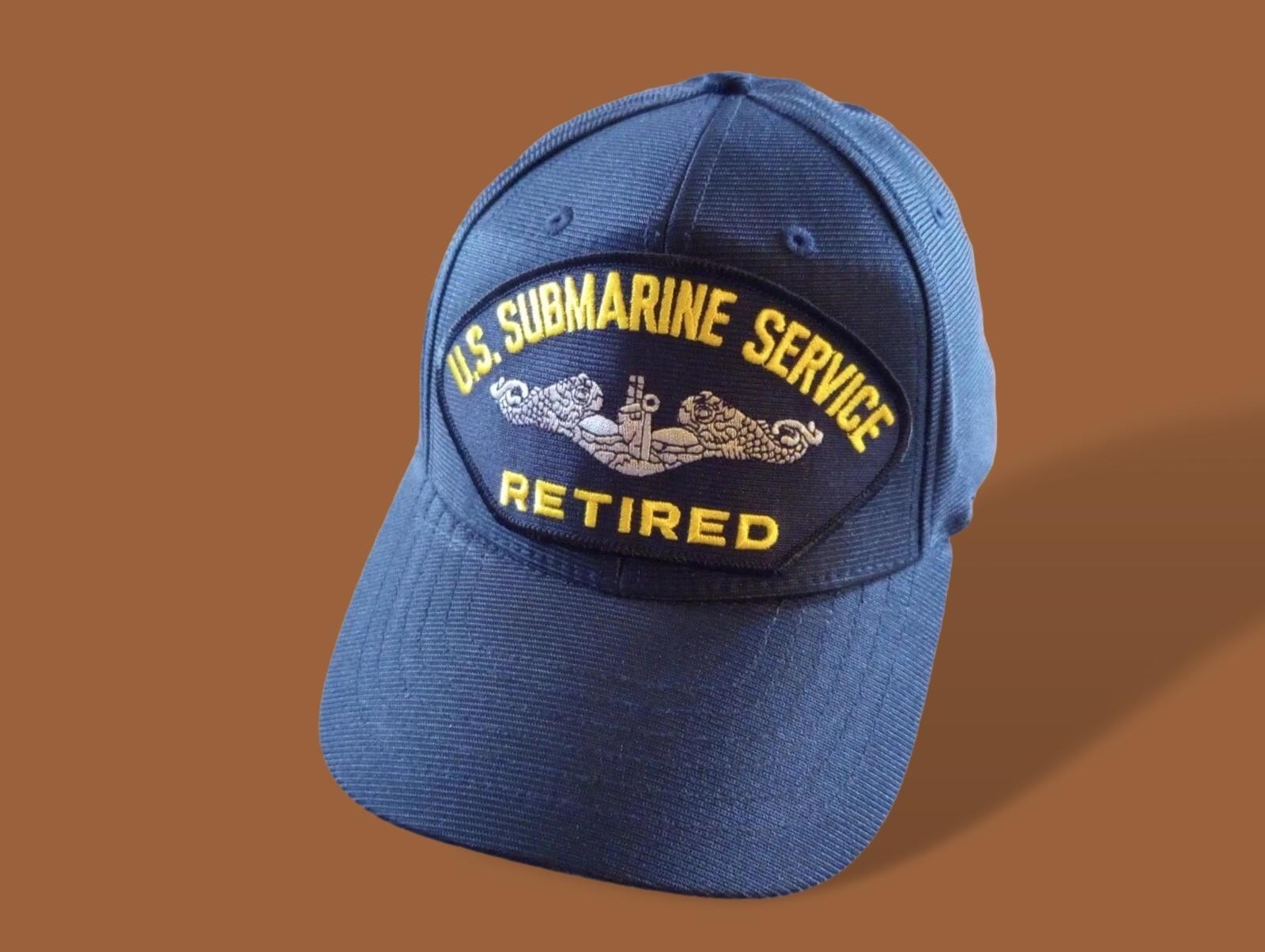 U.S SUBMARINE SERVICE RETIRED U.S NAVY SHIP HAT OFFICIAL MILITARY BALL CAP U.S.A